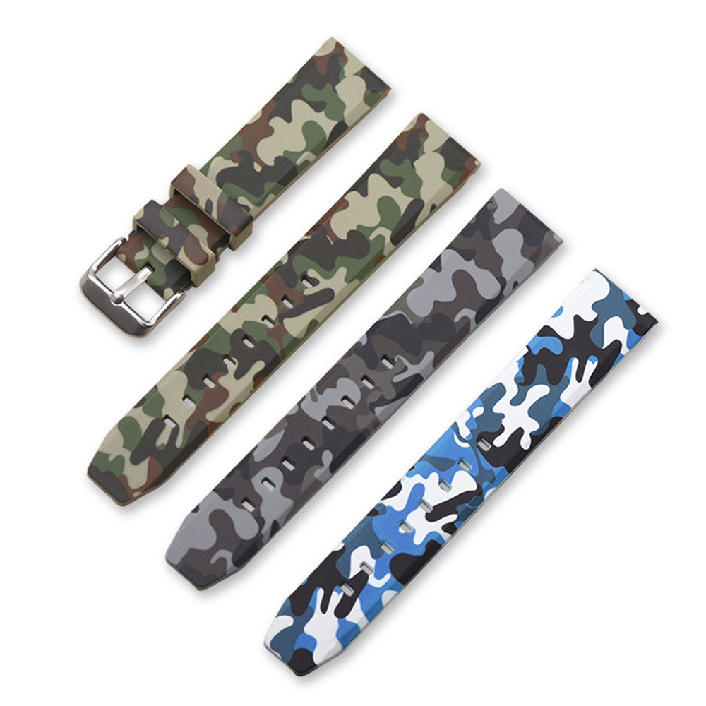 Hunting Outdoor Watch - Universal Camouflage Silicone Watch Strap Army