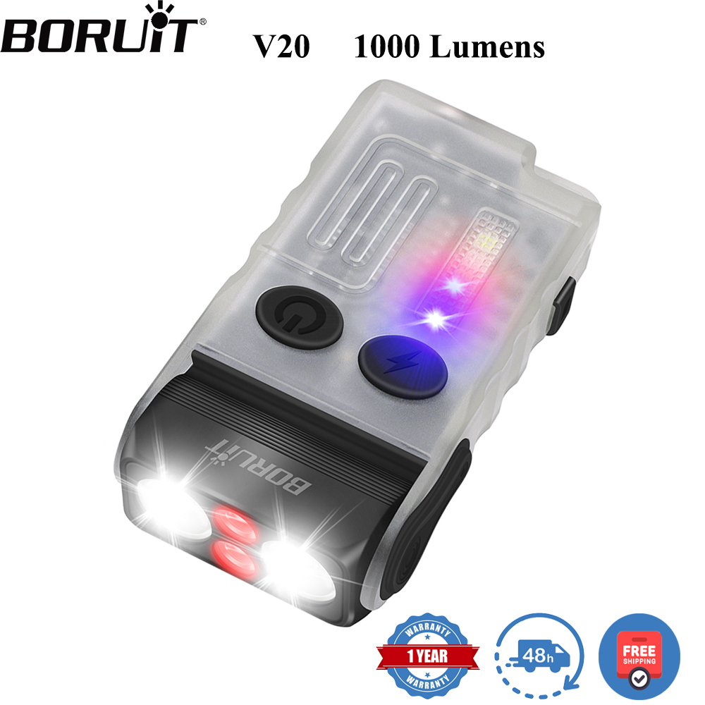 Outdoor Hunting Lights - BORUiT V20 Fluorescence Buzzer EDC LED