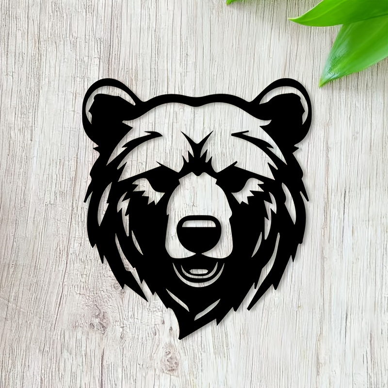 Hunting Outdoor Christmas Decorations - Hunting Bear Metal Wall Art Iron