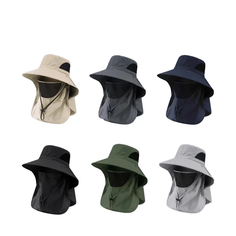 Summer Neck Flap Sun Hat Outdo - Mens Outdoor Hunting Hats 评论和价格