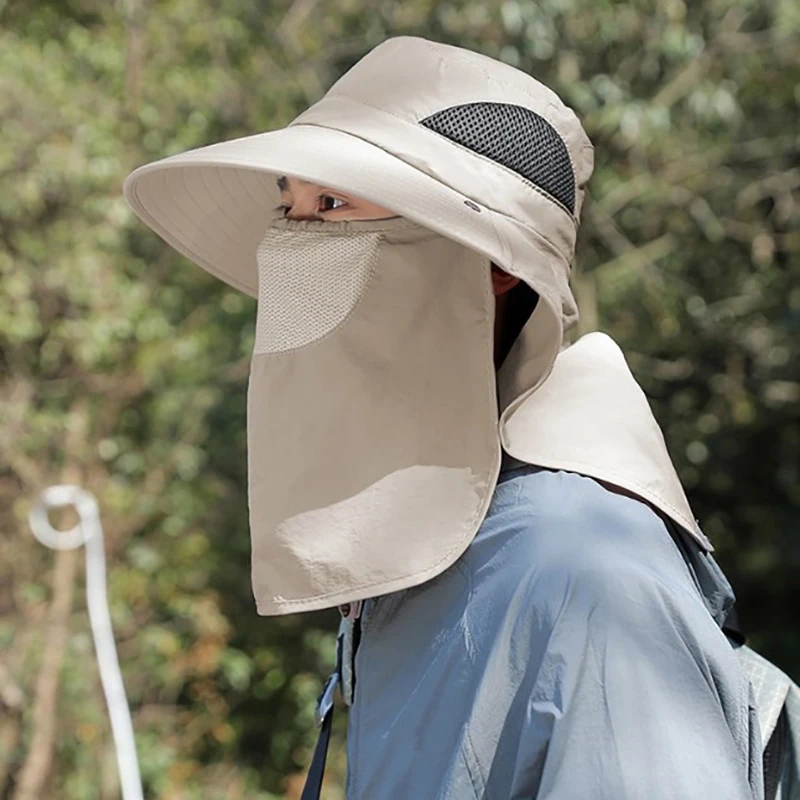 Summer Neck Flap Sun Hat Outdo - Mens Outdoor Hunting Hats 评论和价格