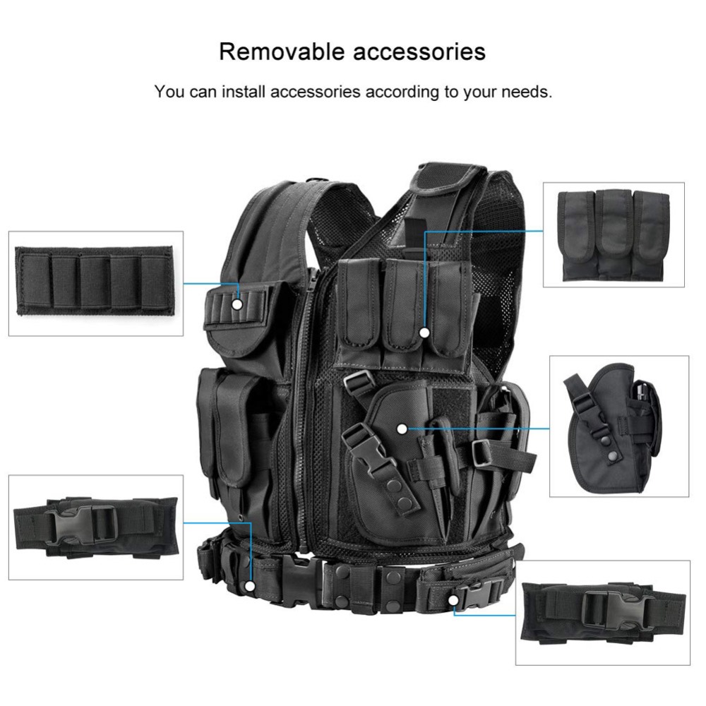 Adjustable Molle Tactical Vest - Outdoor Hunting Vest 评论和价格