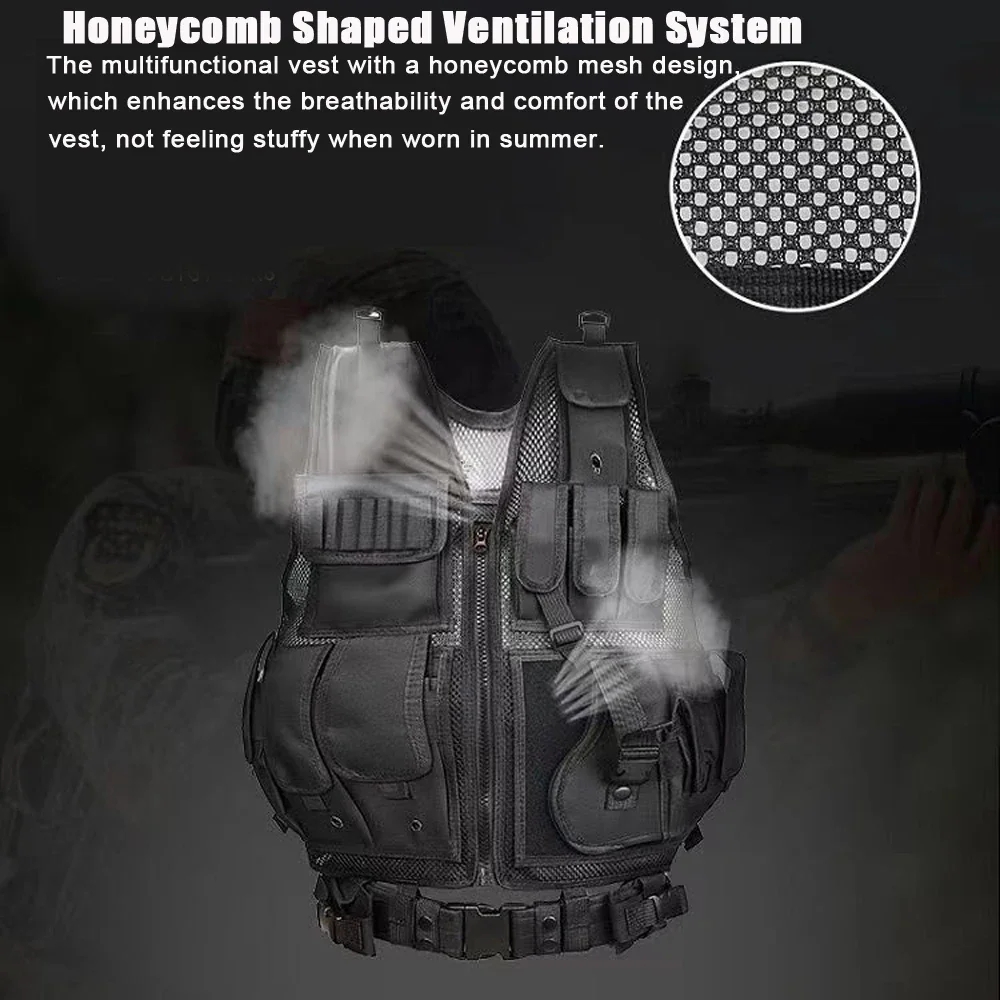Adjustable Molle Tactical Vest - Outdoor Hunting Vest 评论和价格