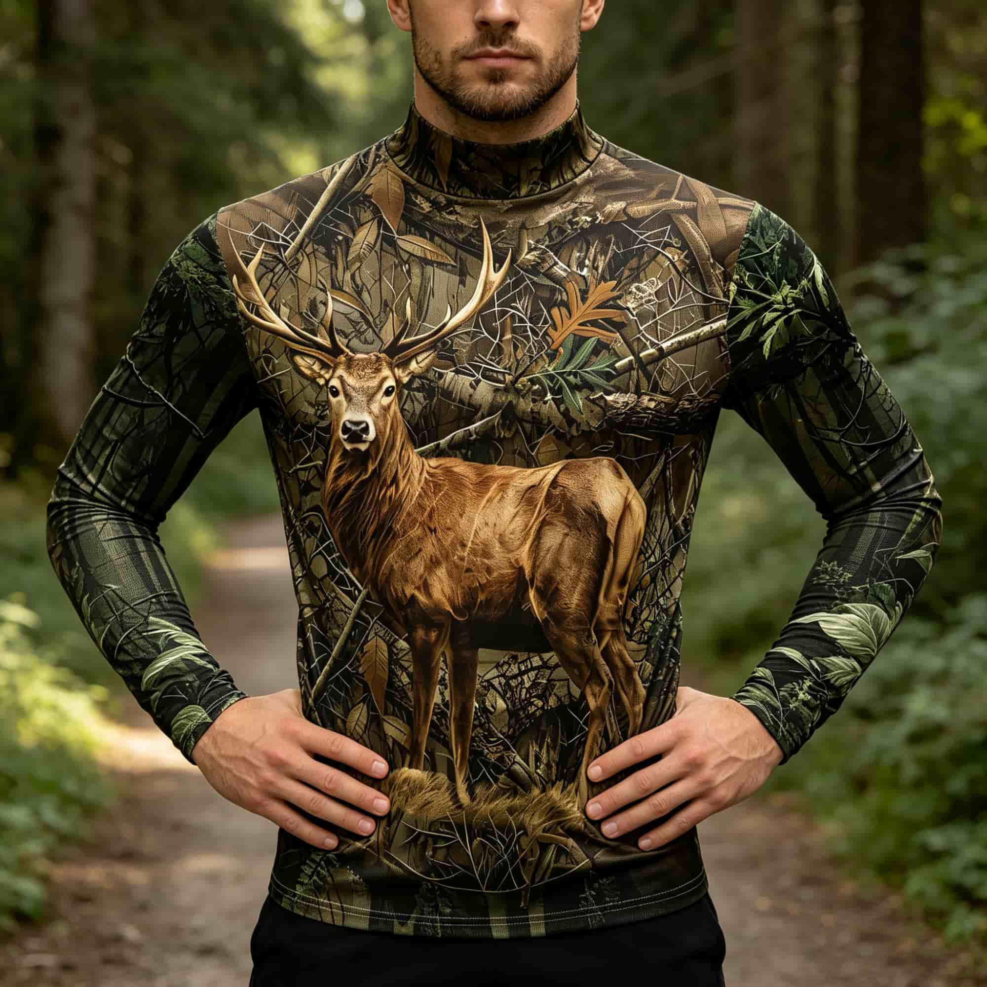 Hunting Outdoor Style Men 3D D - Outdoor Hunting Graphic Tees 评论和价格