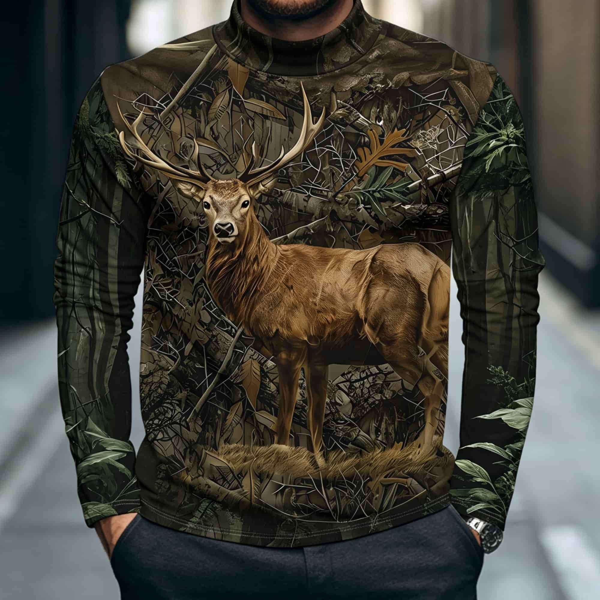 Hunting Outdoor Style Men 3D D - Outdoor Hunting Graphic Tees 评论和价格