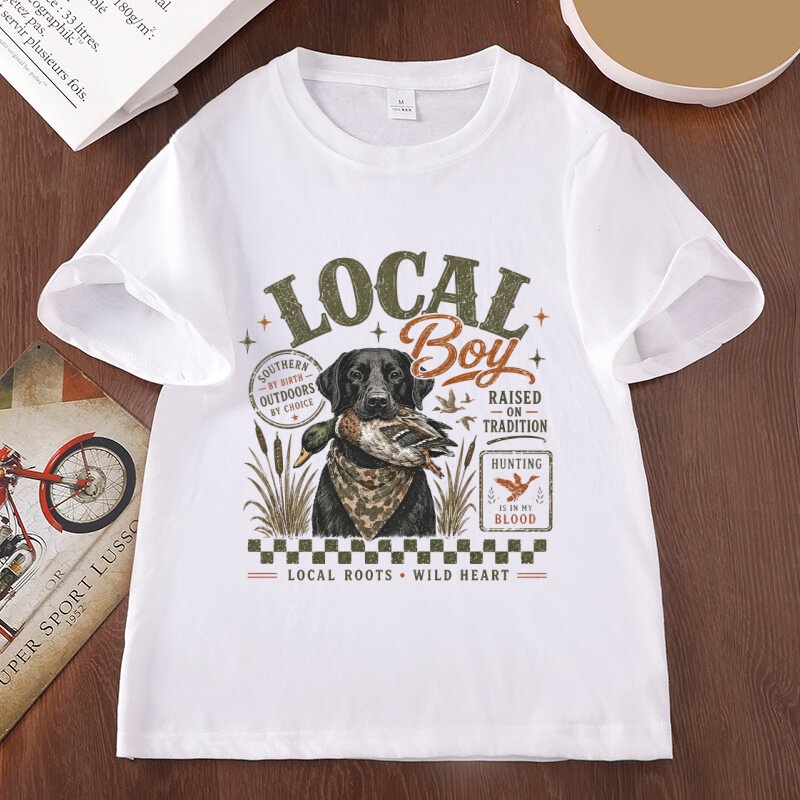 Local Boy Hunting Graphic T Sh - Outdoor Hunting Graphic Tees 评论和价格