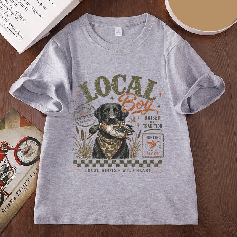 Local Boy Hunting Graphic T Sh - Outdoor Hunting Graphic Tees 评论和价格