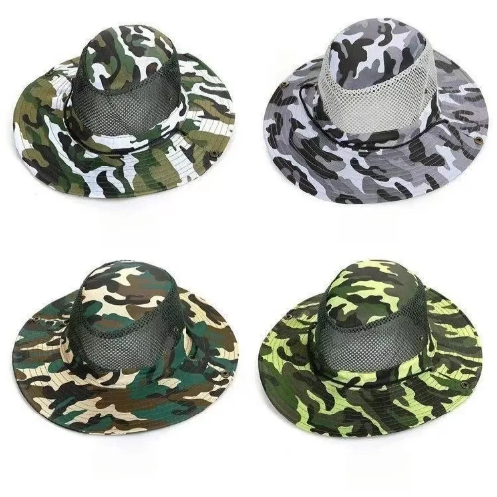 Camouflage Mesh Bucket Hats Wi - Mens Outdoor Hunting Hats 评论和价格