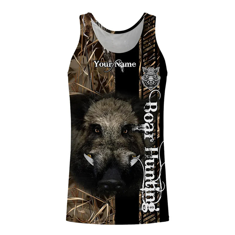Custom Name Boar Hunter Tank T - Wildman Hunting & Outdoor Robertson 评论和价格