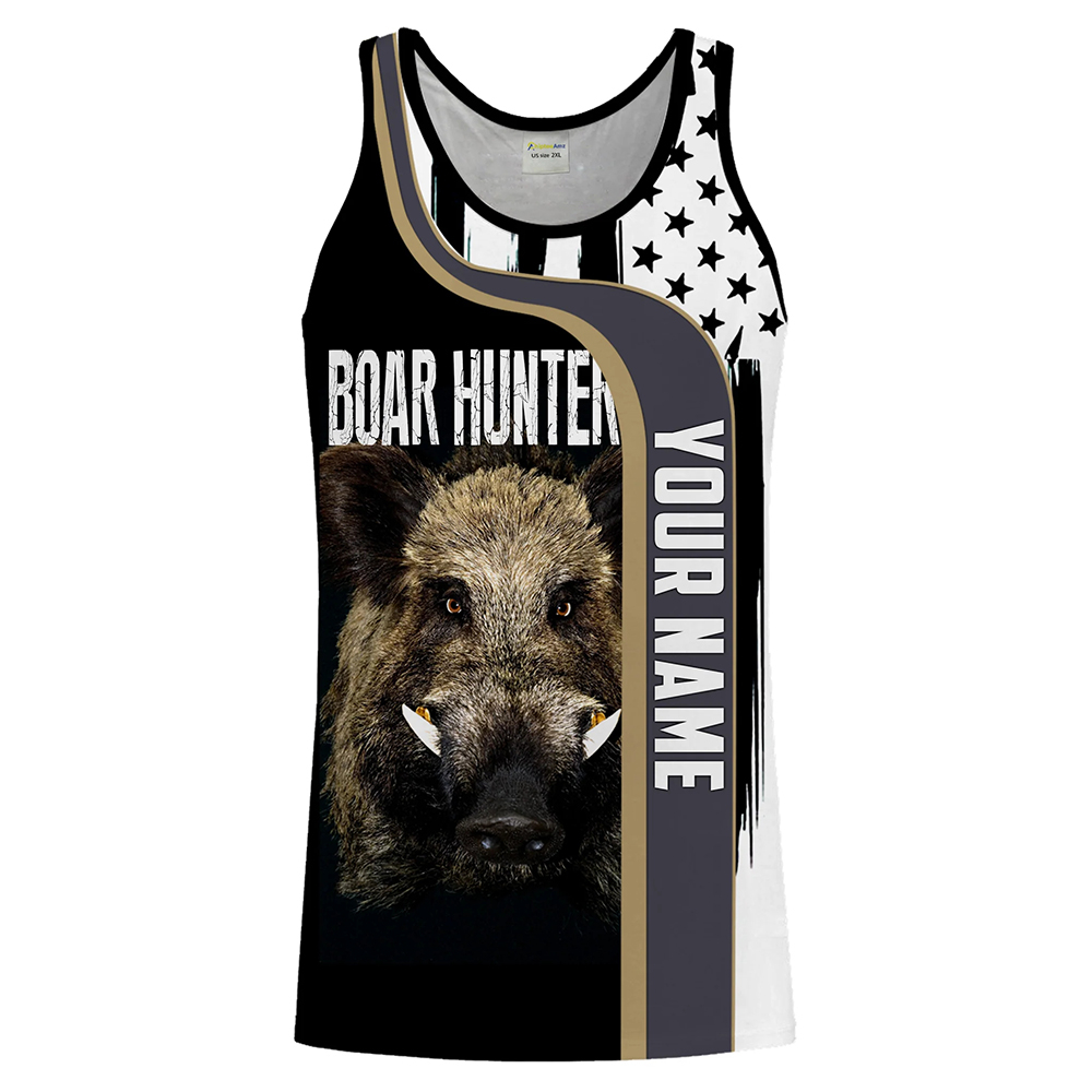 Custom Name Boar Hunter Tank T - Wildman Hunting & Outdoor Robertson 评论和价格