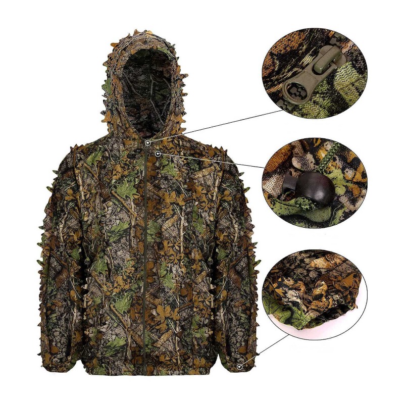 3D  Leafy Bionic Camouflage Hu - Hunting Outdoor Watch 评论和价格