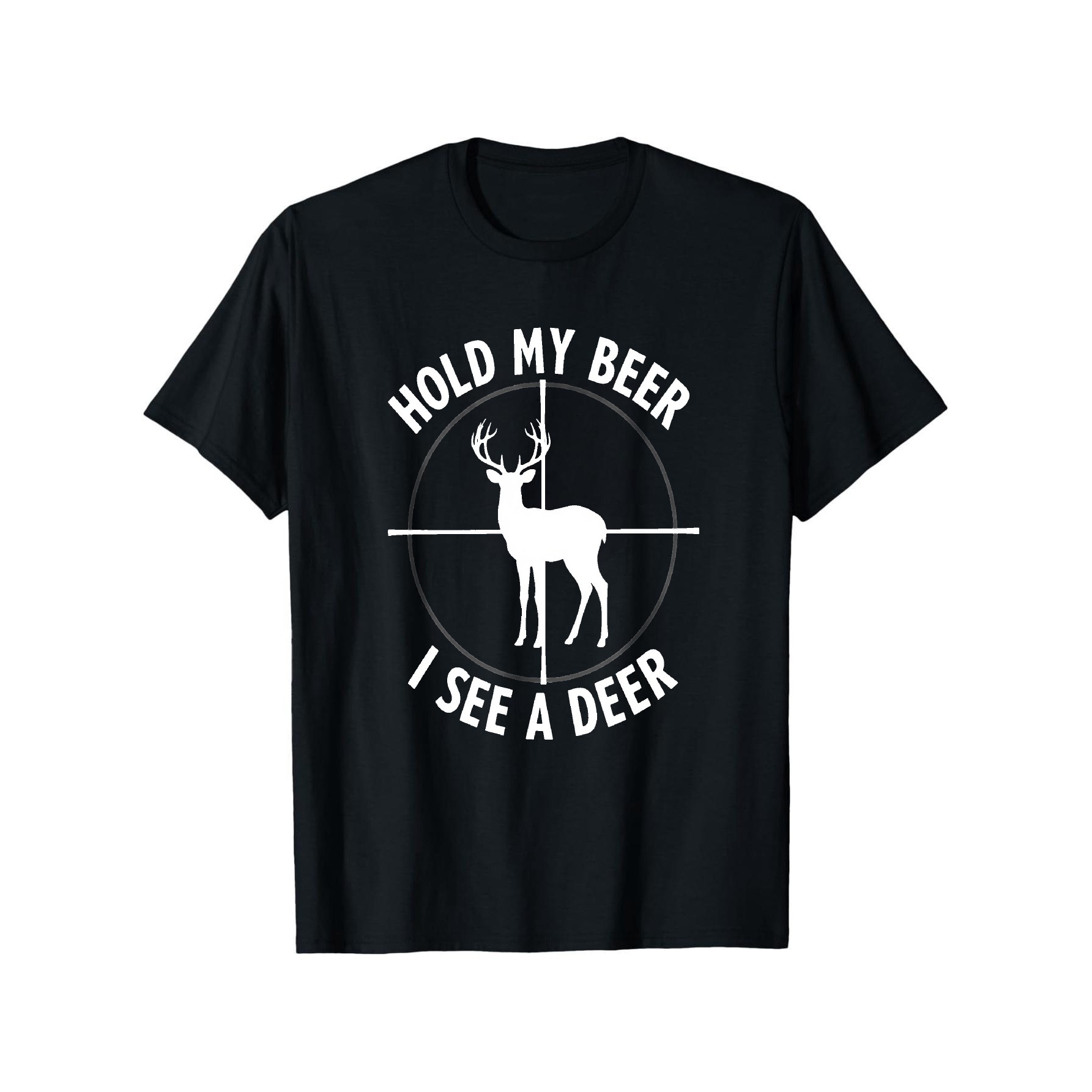 Hold My Beer I See A Deer Funn - Outdoor Hunting Graphic Tees 评论和价格