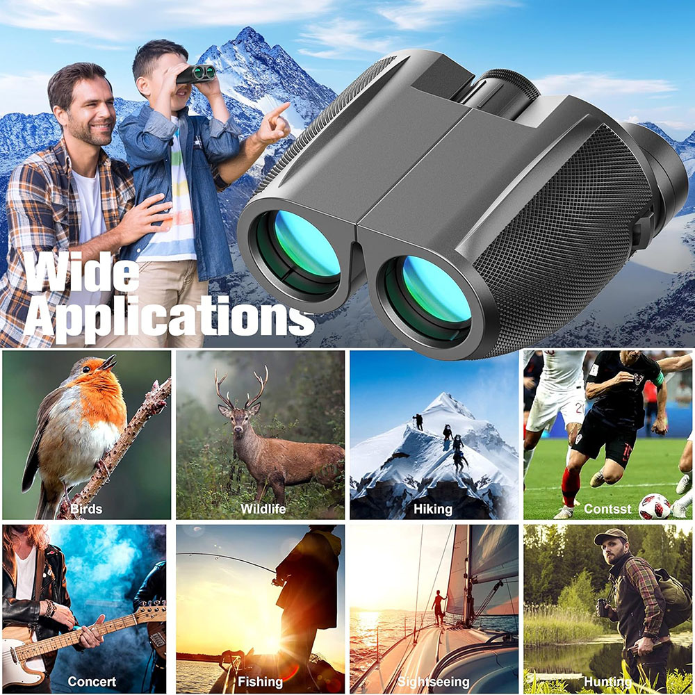Binoculars 12X25 HD Mini Porta - Hunting Outdoor Watch 评论和价格