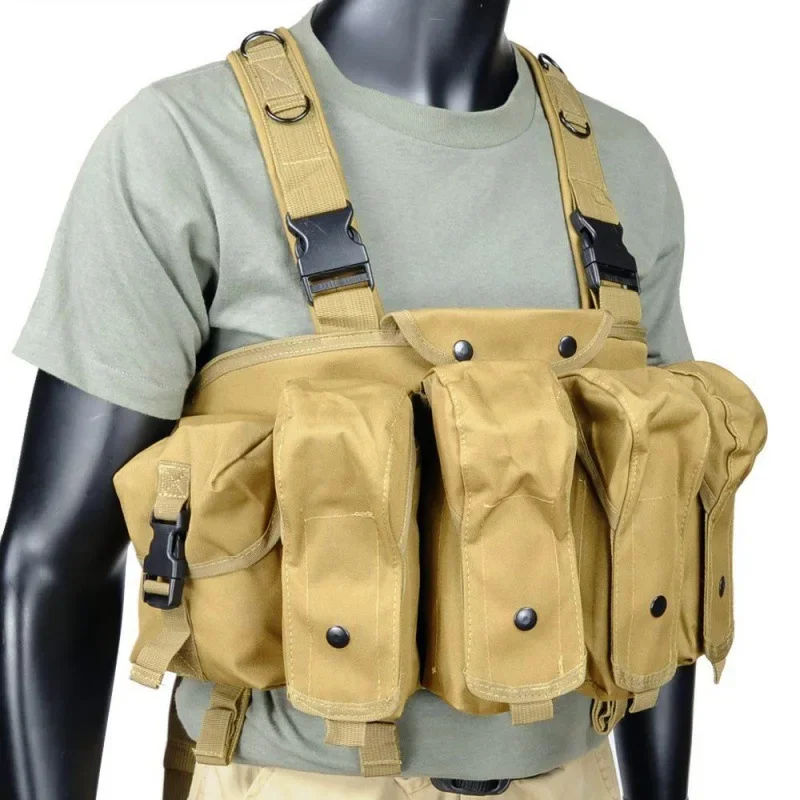 AK Chest Rig Vest AK 47 Molle  - Outdoor Hunting Vest 评论和价格