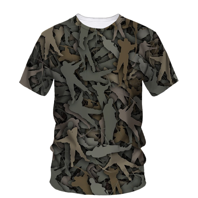 Summer Fashion New Hunting Cam - Outdoor Hunting Graphic Tees 评论和价格