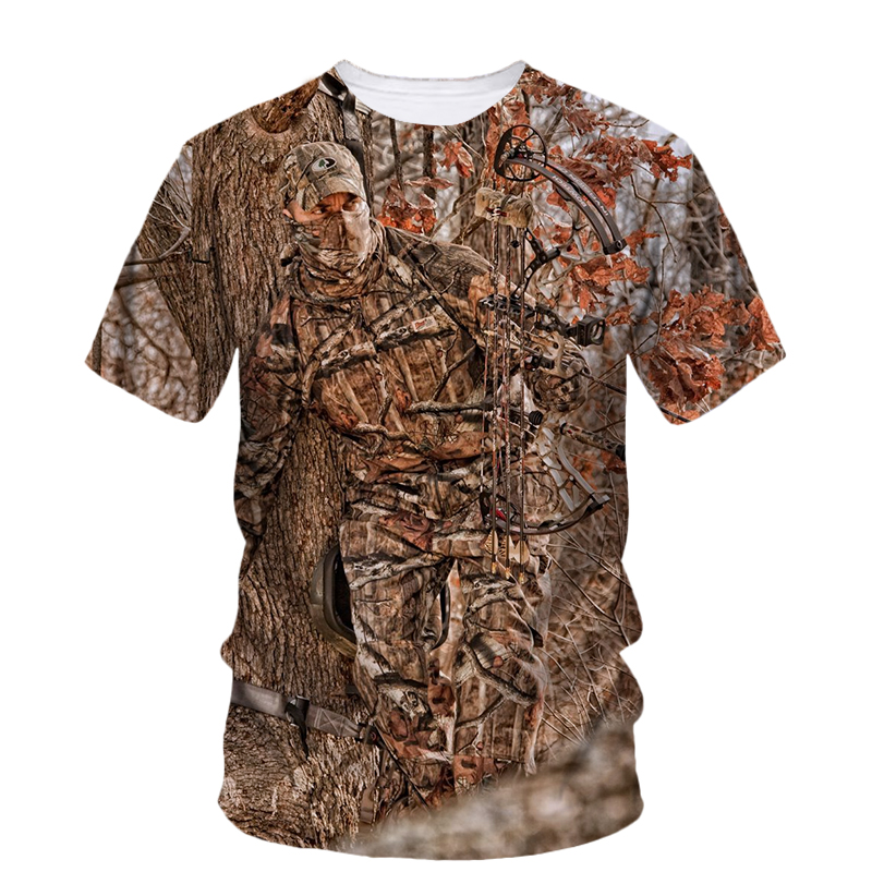 Summer Fashion New Hunting Cam - Outdoor Hunting Graphic Tees 评论和价格