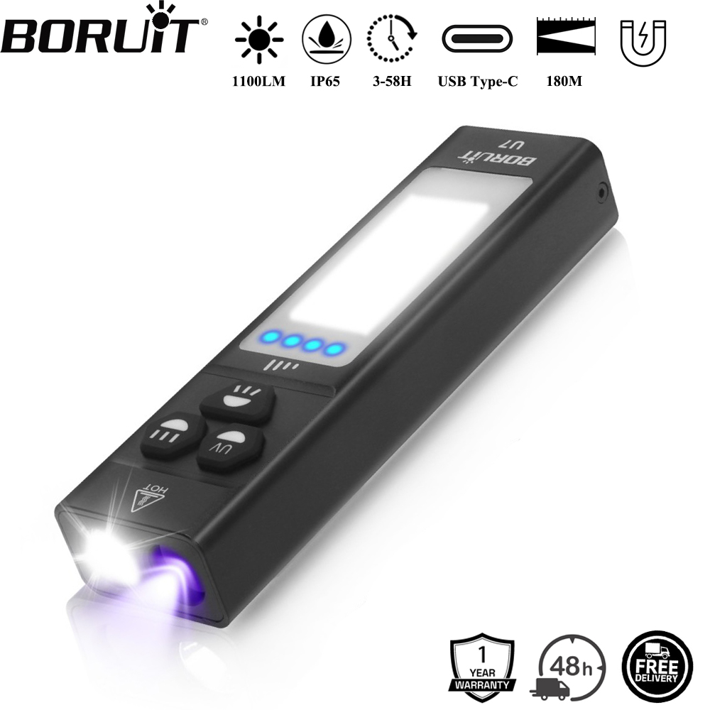 BORUiT U7 UV LED EDC Flashligh - Outdoor Hunting Lights 评论和价格