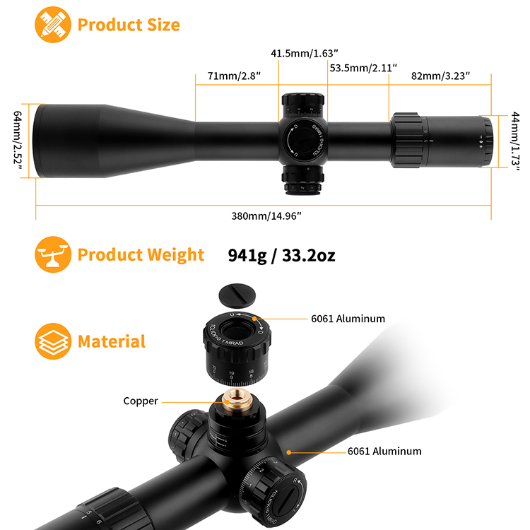 5-30X56 FFP Tactical Long Rang - Outdoor Hunting Range 评论和价格