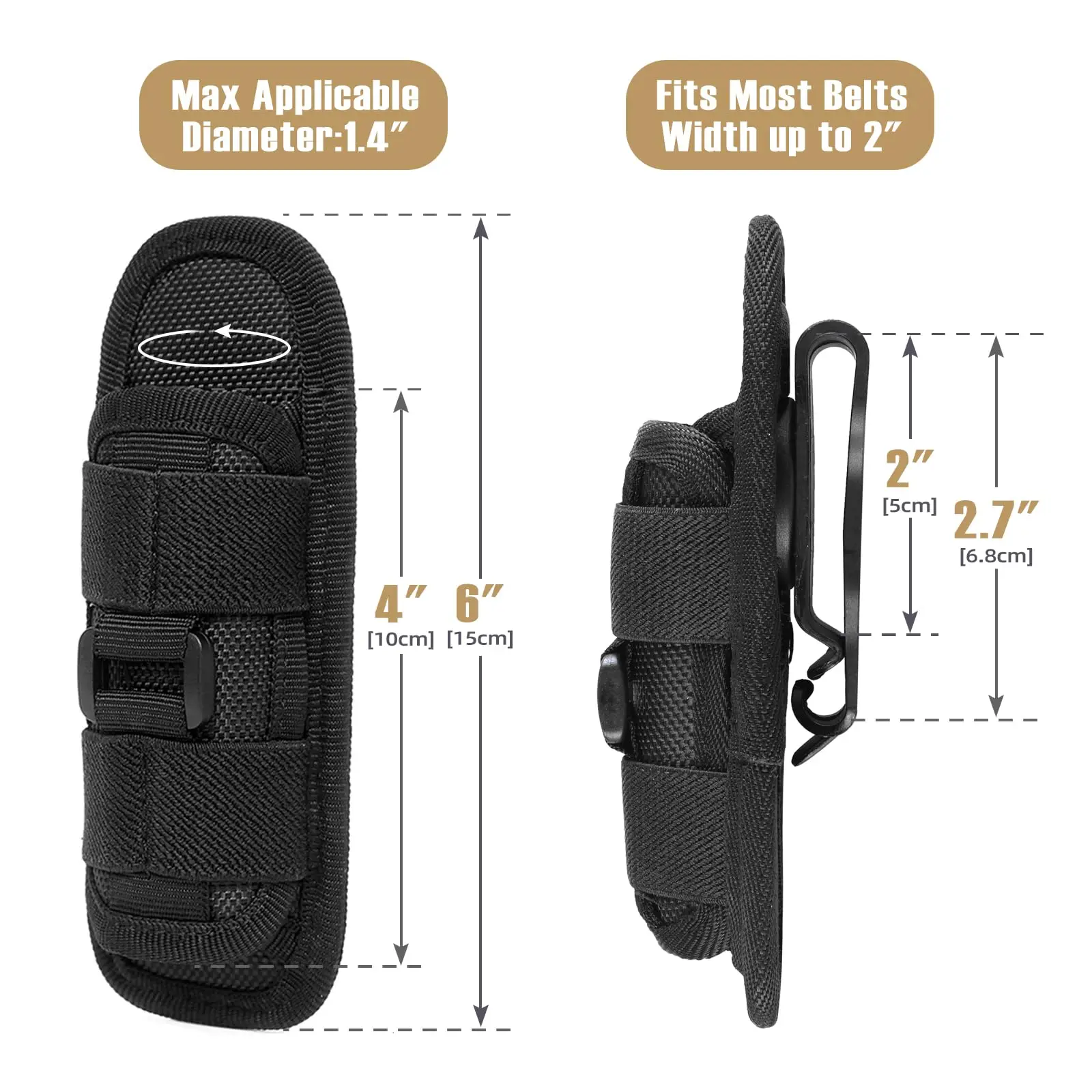 Tactical Flashlight Cover Nylo - Outdoor Hunting Lights 评论和价格