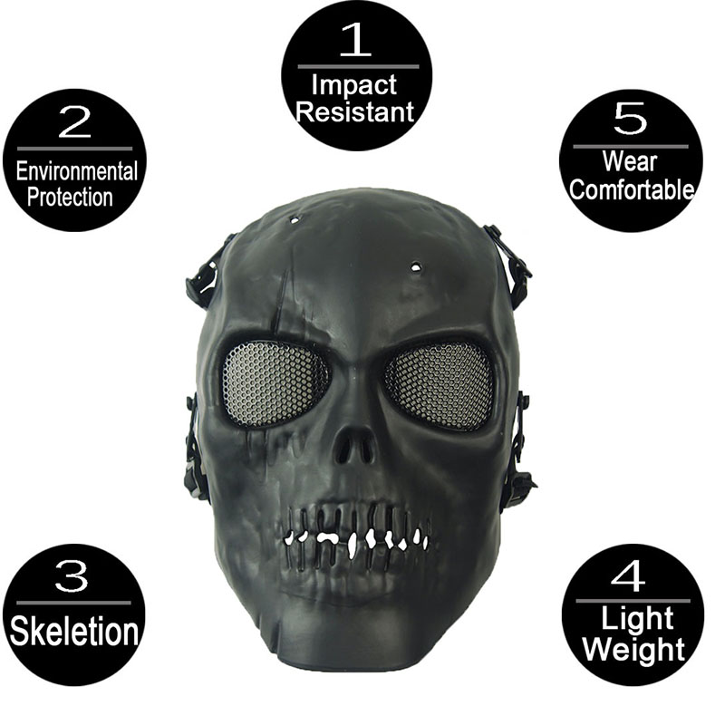 Airsoft Mask Camouflage Cospla - Outdoor Hunting Movies 评论和价格