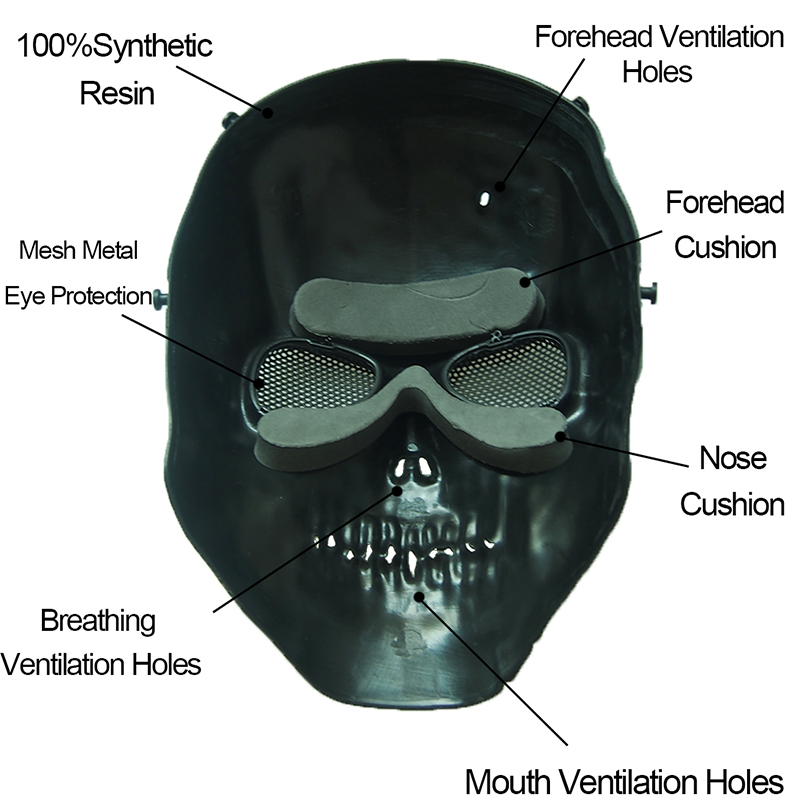 Airsoft Mask Camouflage Cospla - Outdoor Hunting Movies 评论和价格