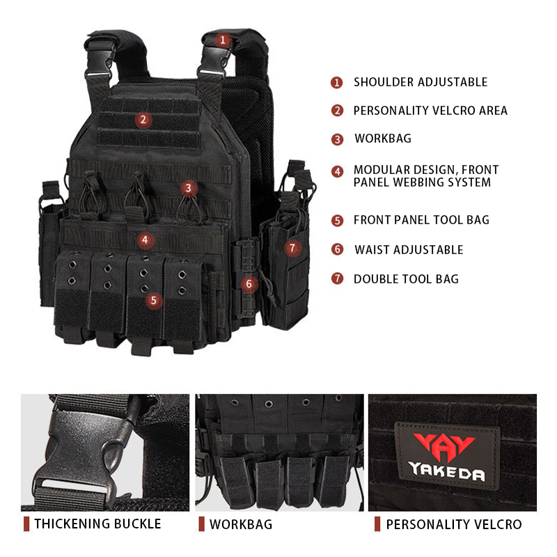 YKEDA 1000D Nylon Plate Carrie - Outdoor Hunting Vest 评论和价格