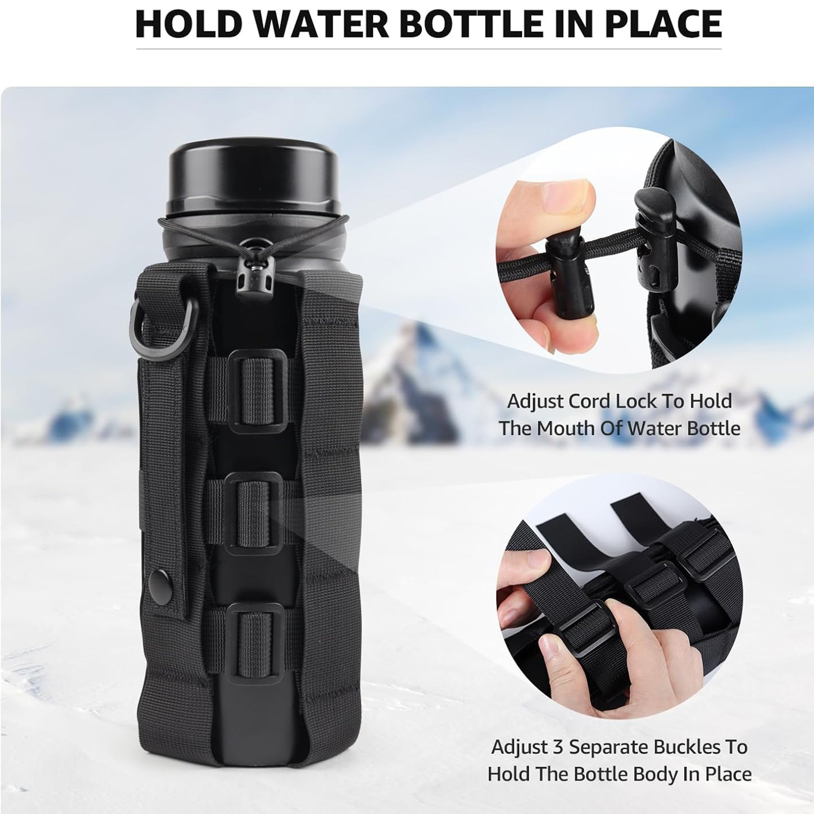 Molle Water Bottle Holder Pouc - Hunting Outdoor Gear 评论和价格
