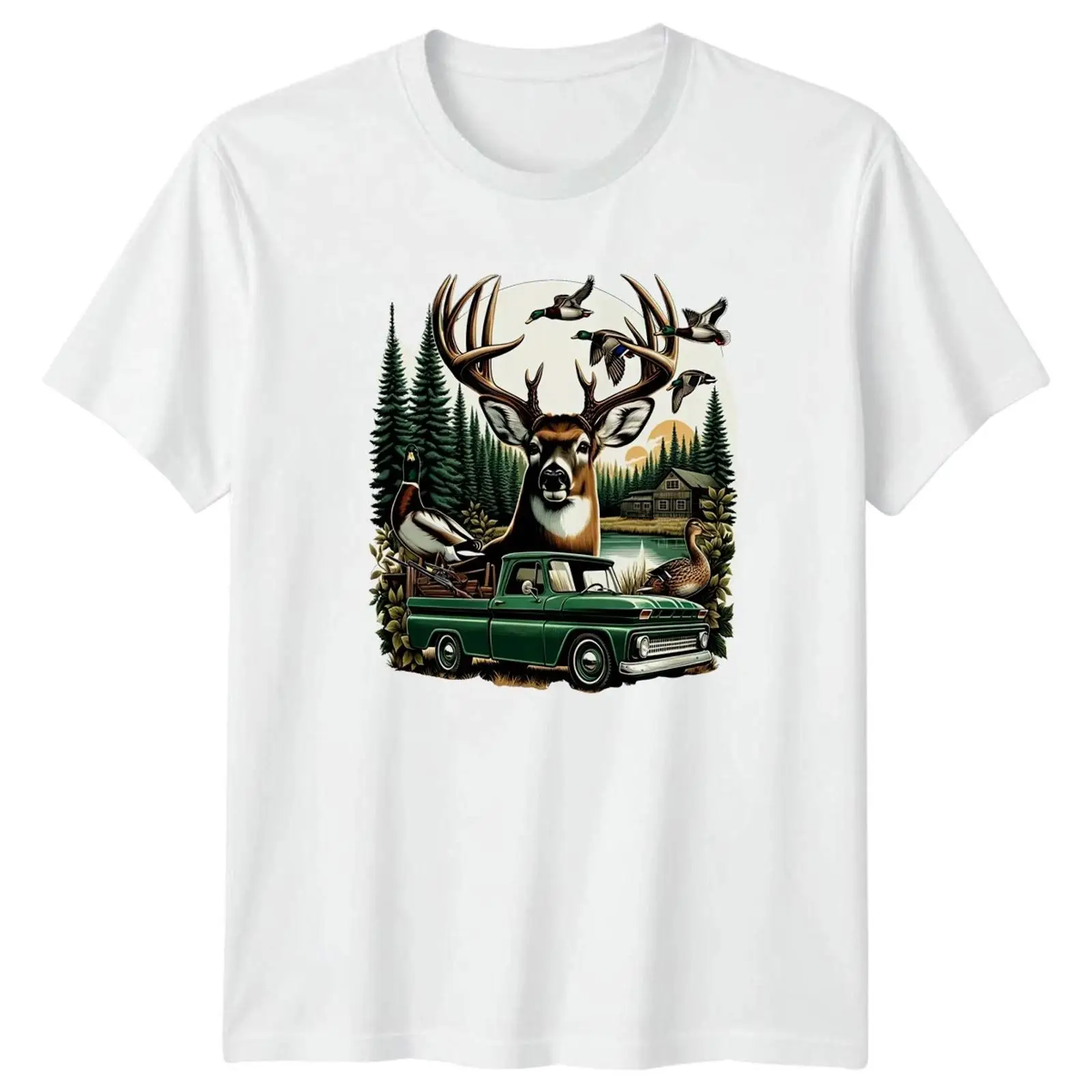 Deer Duck Hunting Lodge Wilder - Outdoor Hunting Graphic Tees 评论和价格