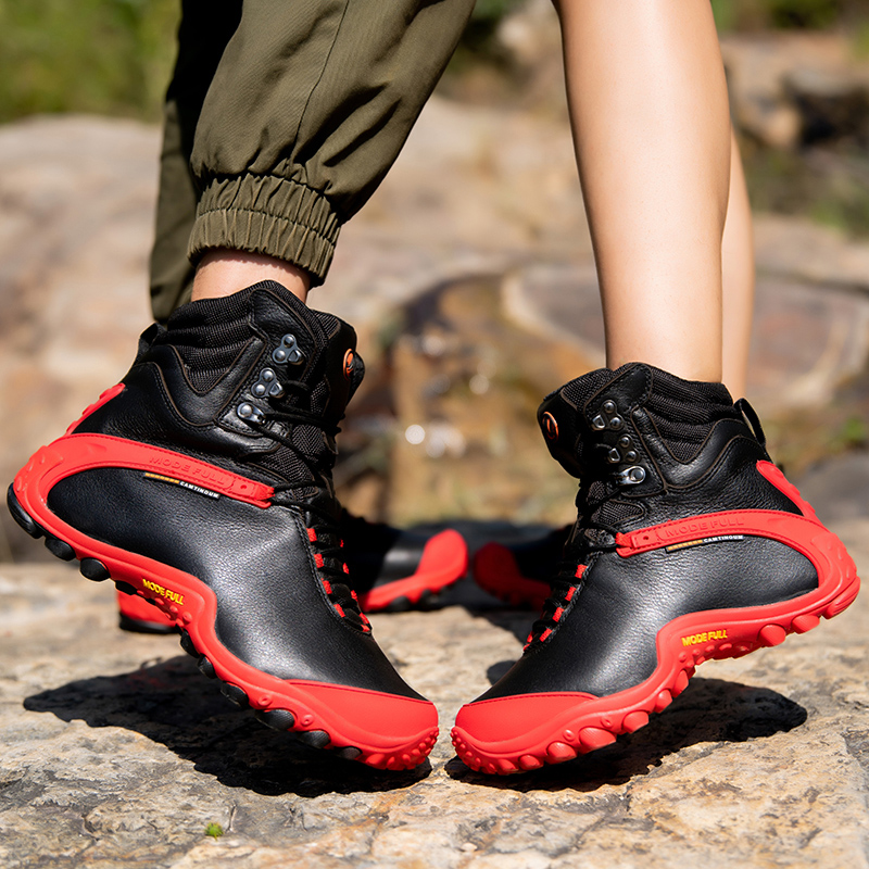 Cow Leather Men Winter Hiking  - Hunting Outdoor Boots 评论和价格