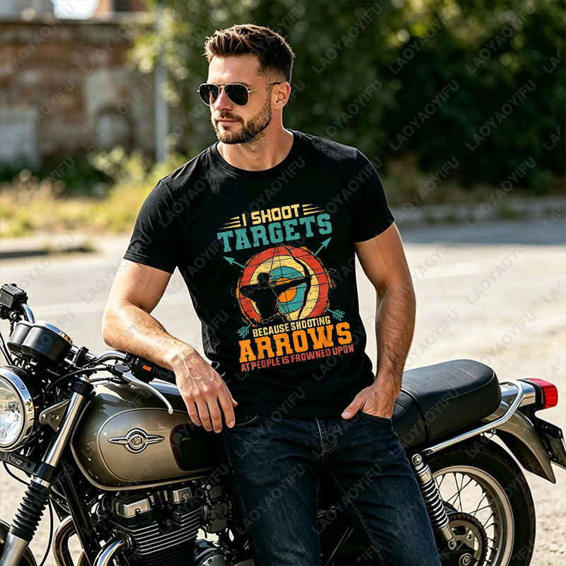 Casual Outdoor Archery Practic - Outdoor Hunting Graphic Tees 评论和价格