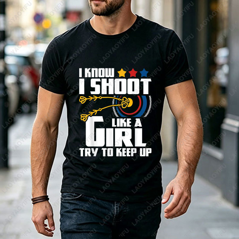 Casual Outdoor Archery Practic - Outdoor Hunting Graphic Tees 评论和价格