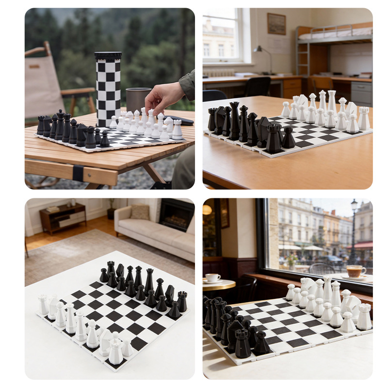 2 in 1 Portable Chess Game Set - Outdoor Hunting Toys 评论和价格