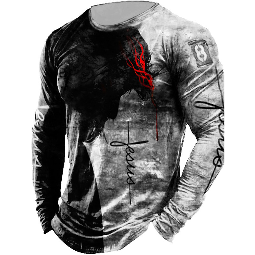Men's Long Sleeve Graphics No  - Outdoor Hunting Graphic Tees 评论和价格
