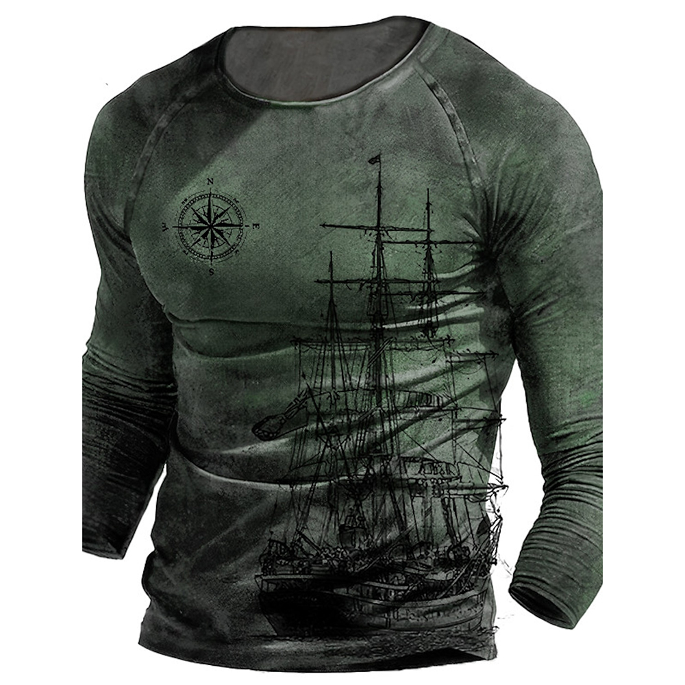 Men's Long Sleeve Graphics No  - Outdoor Hunting Graphic Tees 评论和价格