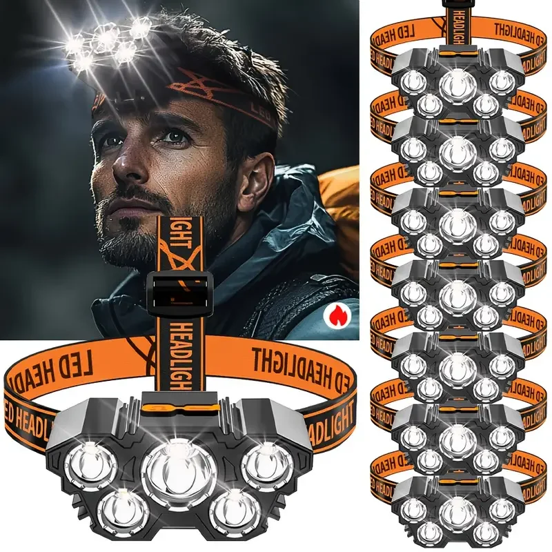 Portable 5LED Outdoor Headlamp - Outdoor Hunting Lights 评论和价格